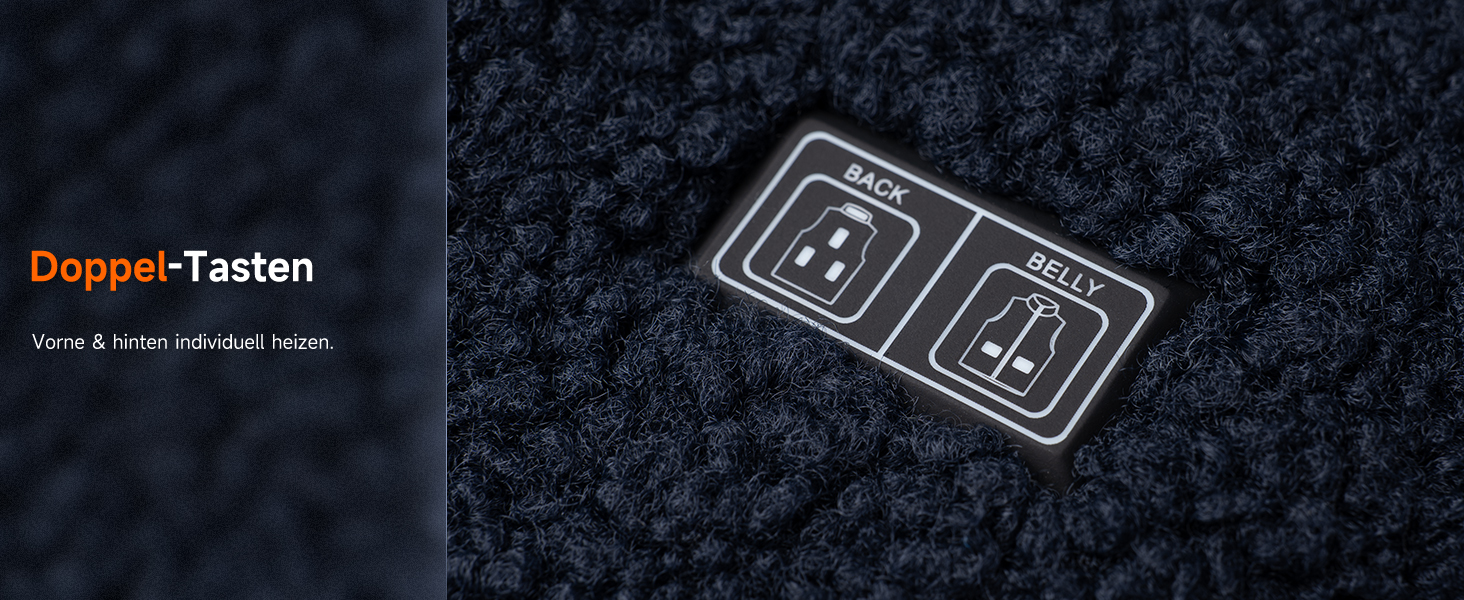 LABCOOL Тепла жилетка з підігрівом - чоловіча та жіноча жилетка з флісу - USB-підігрів з акумулятором 10000mAh - 6 зон підігріву з 3 рівнями температури - можна прати в пральній машині, розмір M, синій