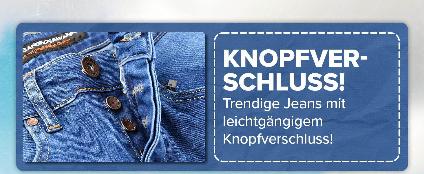 Чоловічі джинси Alessando Salvarini Slim Fit, сині, еластичні (33W/30L)