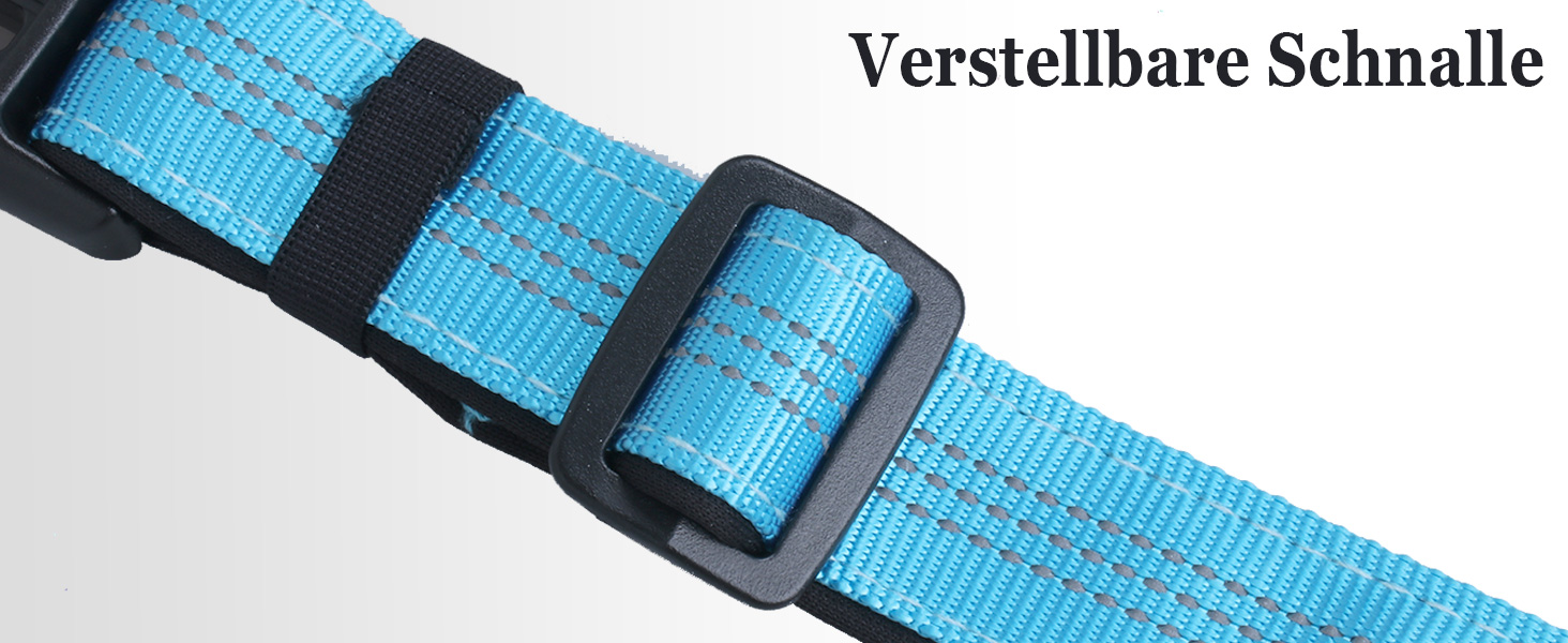 Світловідбиваючий нашийник для Apple AirTag для собак, регульований, водонепроникний, чорний, L (37.5-51.5 см)