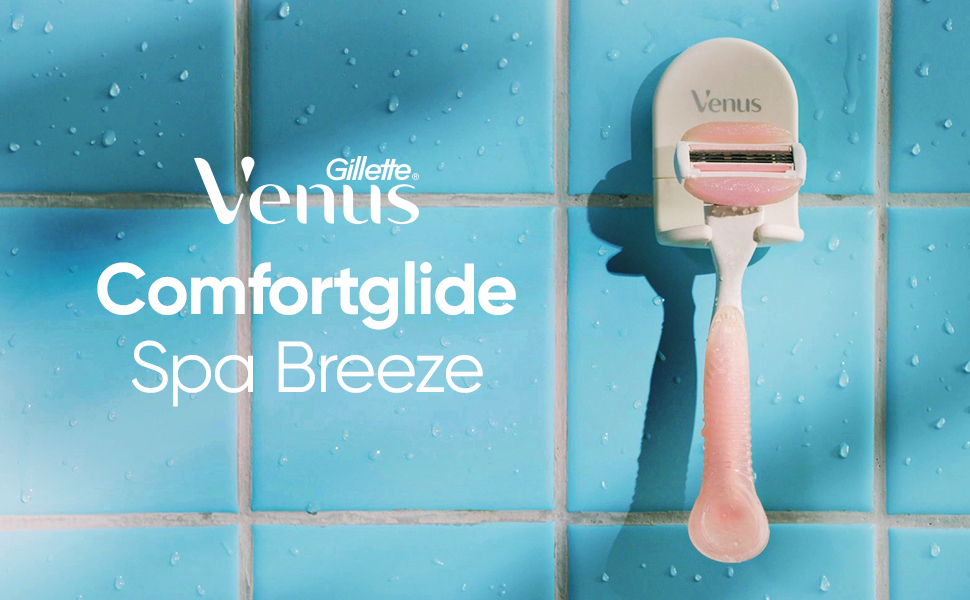 Жіноча бритва Gillette Venus Comfortglide Spa Breeze (рожева) з 6 змінними лезами, набір