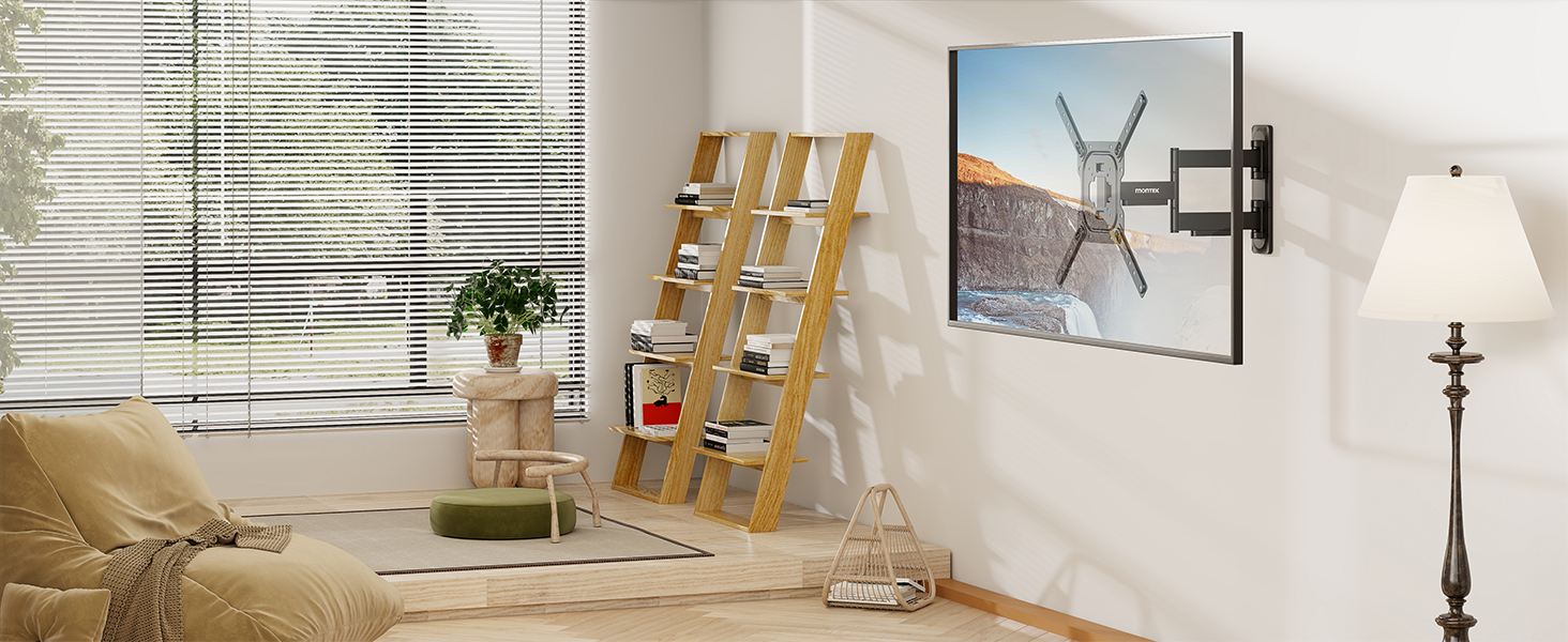 Кріплення для телевізора monTEK для 23-65 дюймів (Flat/Curved), до 35 кг, регульоване, VESA 400x400 мм