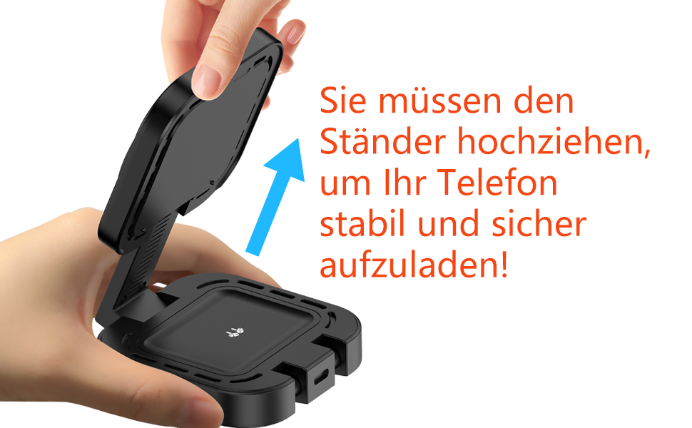 3-в-1 індукційна зарядна станція для Apple: iPhone, Apple Watch, AirPods (з адаптером), чорний