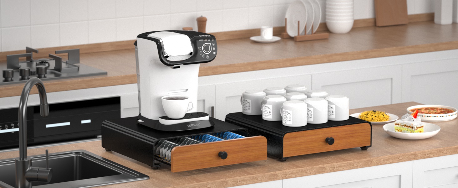 Тримач для капсул Tassimo (64 шт) з металу, чорний. Органайзер для капсул кави, стійка, ящик для капсул Tassimo
