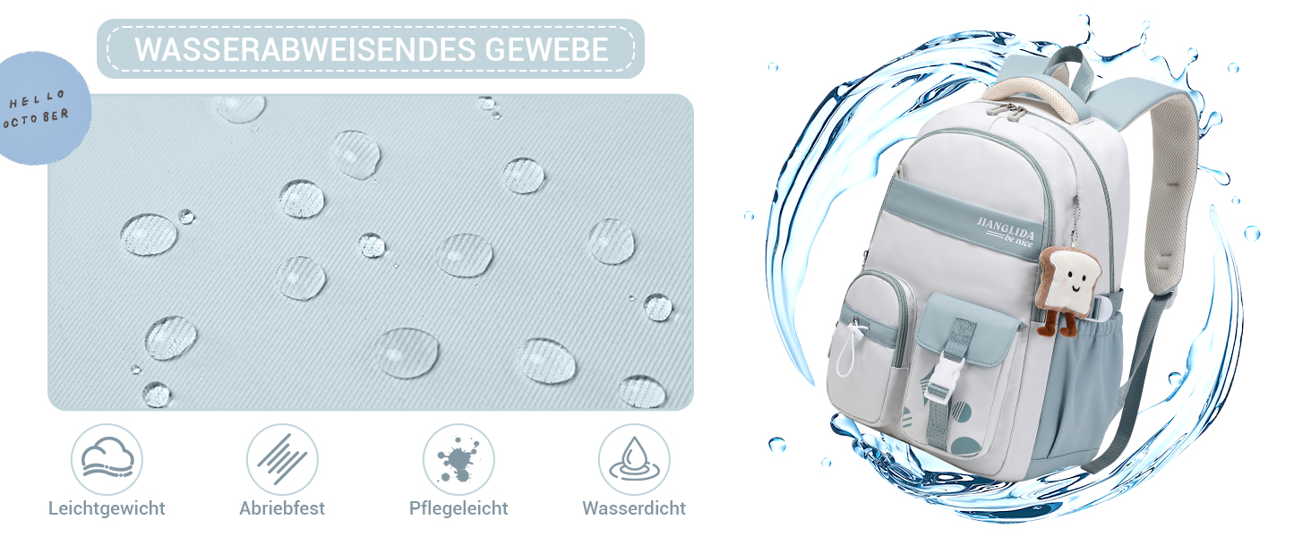 Дитячий рюкзак для дівчинки - водонепроникний, легкий, стильний, з великою місткістю, для 3-9 класу, фіолетовий, нейлон