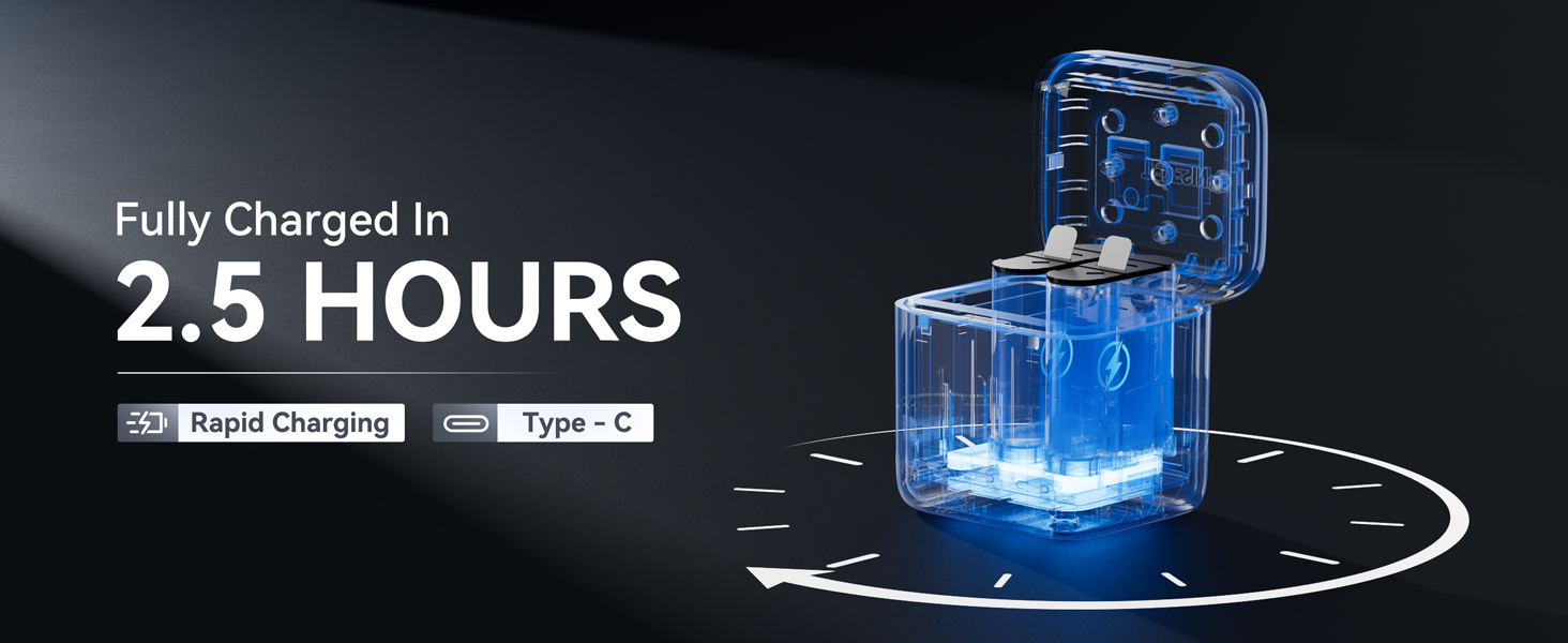 Telesin 2 шт. акумулятори Enduro + зарядний пристрій для GoPro Hero 13 Black. Запасні акумулятори з швидкою зарядкою, сумісні з GoPro 13 Black. Комплект: 2 акумулятори + 1 зарядний пристрій