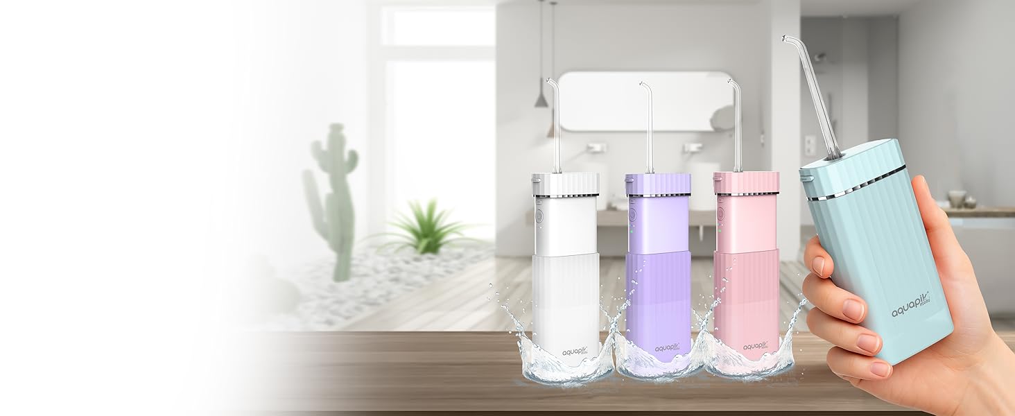 Іригатор для порожнини рота Munddusche Aquapik 100 – рекомендований стоматологами пристрій для видалення нальоту з 8 насадками, 10 рівнями тиску, баком 600 мл, поворотним 360° наконечником, шлангом 100 см, ідеальний для імплантів та ортодонтії, білий