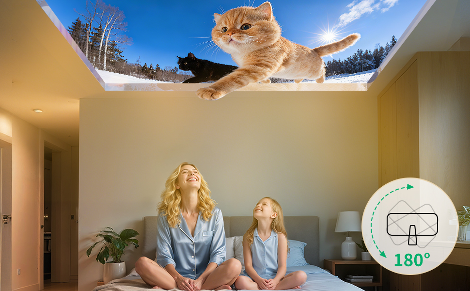 Міні проектор YOTON Y3 1080P: портативний, для домашнього кінотеатру, HDMI/USB/Phone/PS5, жовтий