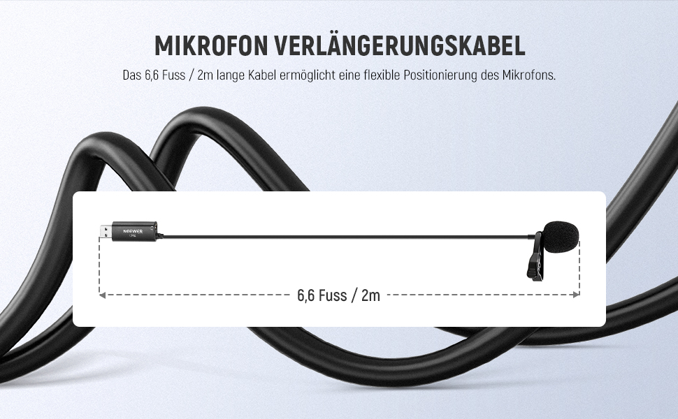 Мікрофон NEEWER USB LM2: Мініатюрний петличний мікрофон з кабелем 3,5м для ПК, ноутбука, Mac, YouTube, Skype, Podcast, Gaming, відеоконференцій