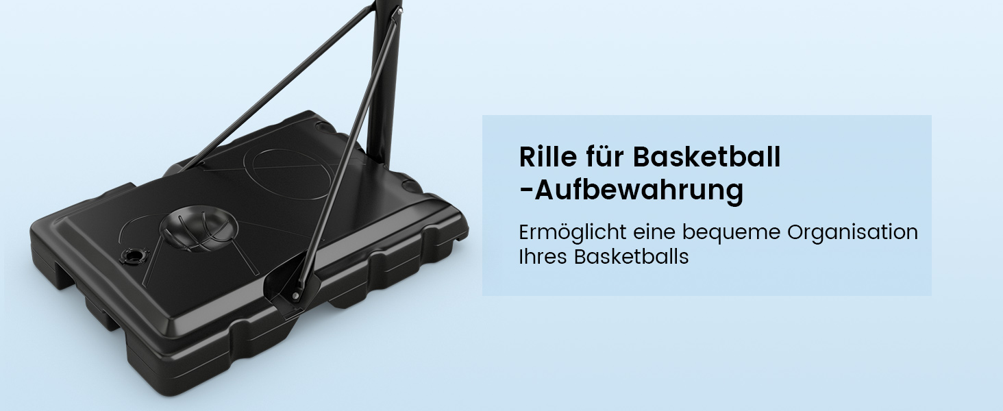 COSTWAY Adjustable Height Basketball Hoop System - Outdoor Mobile Basketball Stand with Wheels & Weight Bag (149-305cm)
