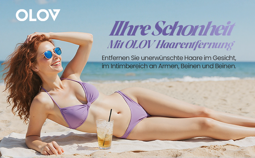 Електричний жіночий епілятор для тіла та обличчя, для інтимної зони, USB, фіолетовий