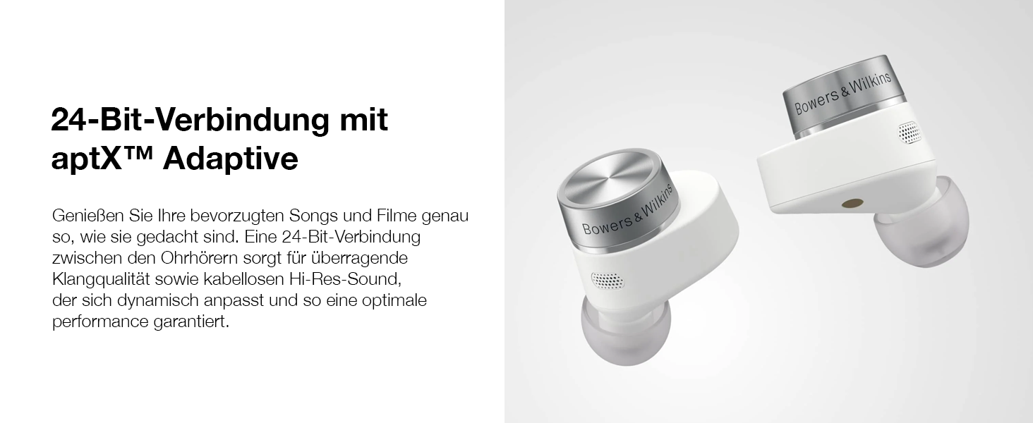 Навушники Bowers & Wilkins Pi7 S2 (2023) бездротові True Wireless з активним шумозаглушенням (ANC), Bluetooth, aptX, мікрофоном, колір Canvas White