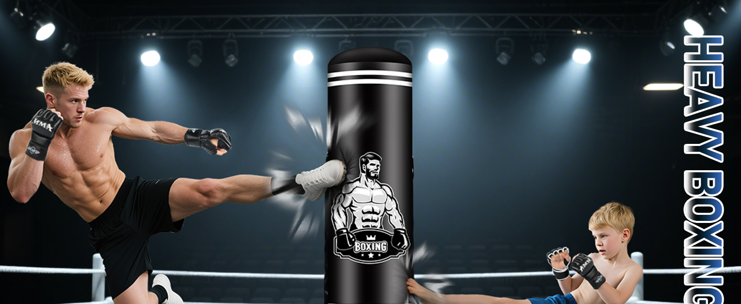 Стендова боксерська груша для дорослих та підлітків, 175 см, міцна боксерська груша для ударів, комплект з боксерськими рукавичками та електричним насосом, боксерська груша для чоловіків, ідеальна для тренувань MMA та кікбоксингу