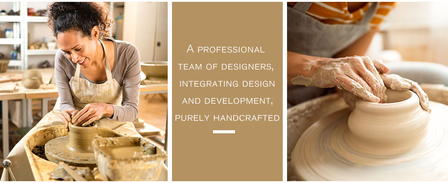 Набір ваз для квітів - 2 шт. з кераміки, білі, для декору будинку, сухоцвітів, Pampas grass, подарунок, малі та середні розміри (чорний)