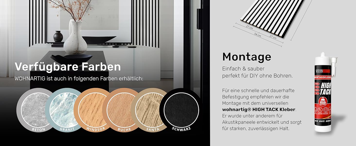 Акустичні настінні панелі з ламелями на фетрі, білі (набір 2 шт. 275x27 см), 1.485 м² — декоративна стінова облицовка