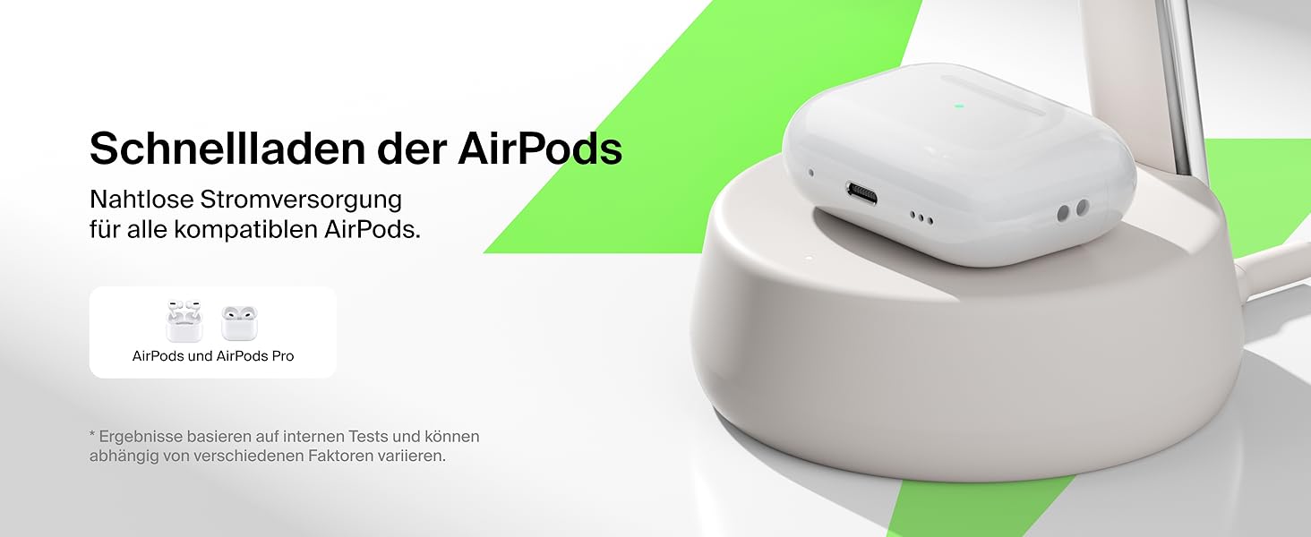Беспроводное зарядное устройство Belkin UltraCharge Pro Qi2 3-в-1, 25W, MagSafe сумісне для iPhone, Apple Watch, AirPods, адаптер 45W, пісочний колір