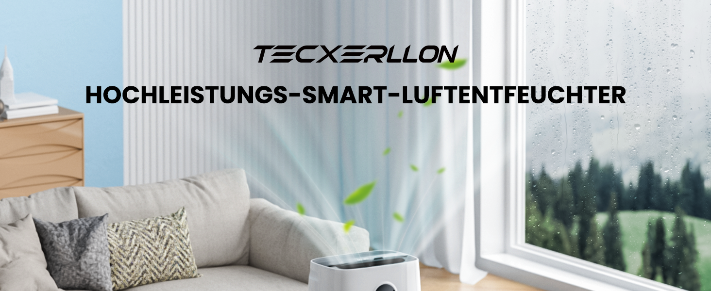 Електричний осушувач повітря 25л/день, 50㎡, з керуванням через додаток та сенсорною панеллю, для підвалу, бак 3,7л, зливний шланг, 47дБ, таймер 24г, дитячий замок, гарантія 3 роки (15л/день)