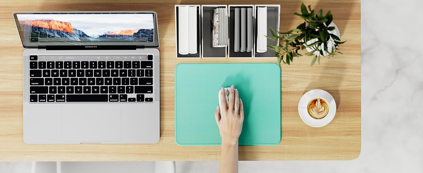 Набір килимків для миші KTRIO 3 шт. (275x215 мм, чорний) з антиковзким покриттям та прошитими краями