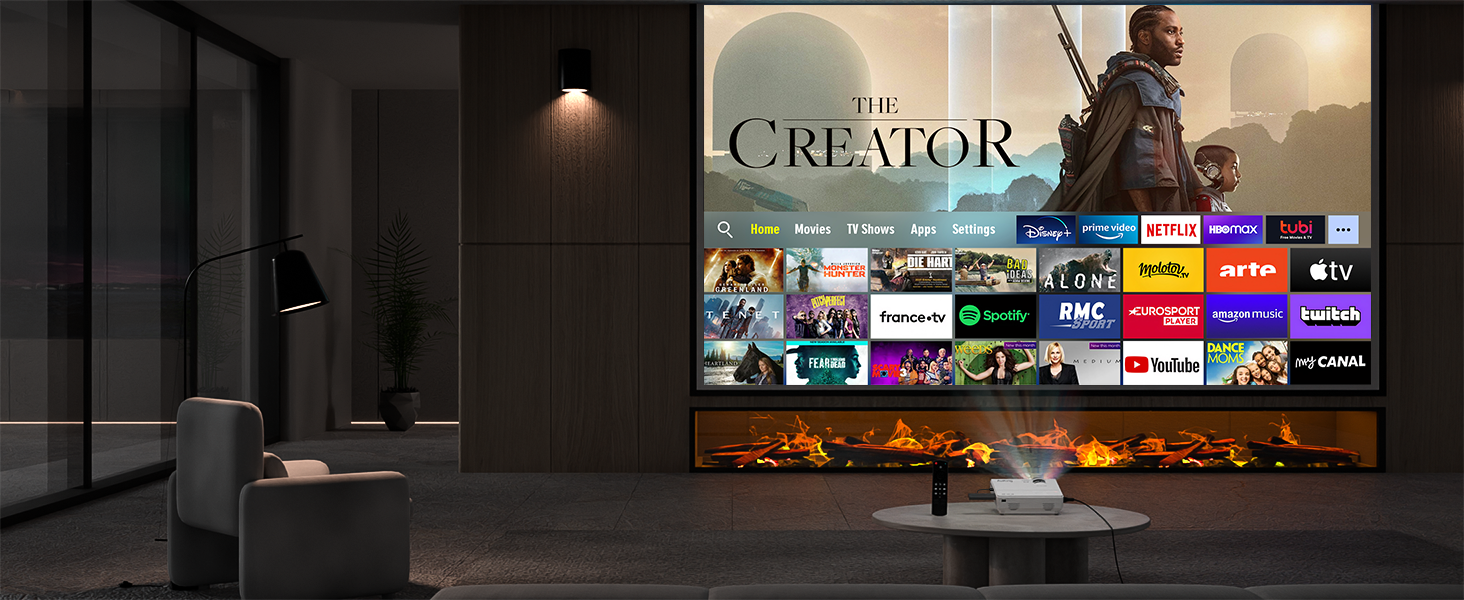 Міні проектор XuanPad A-24000L: WiFi, Bluetooth, 1080P, Підтримка HDMI, USB, AV, для iPhone/Android