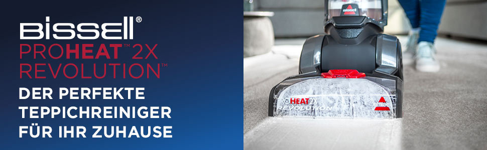 БІССЕЛЬ ProHeat 2X Revolution - професійний пилосос для миття килимів (800 Вт, 3.7 л) + насадка 3-в-1 для килимів та м'яких меблів