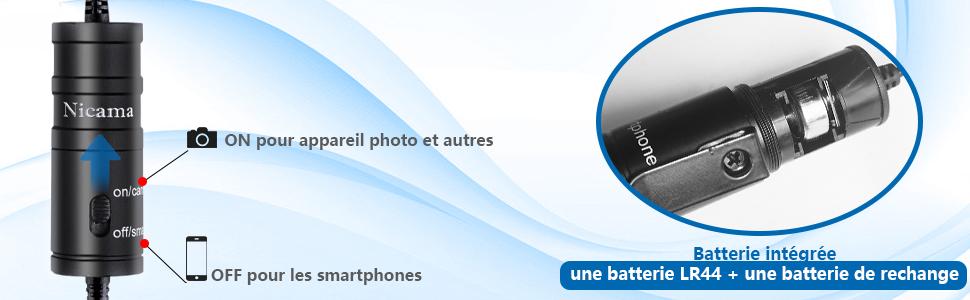 Мікрофон-петличка Nicama LVM1 з вітрозахистом, конденсаторний, для iPhone, смартфонів, Canon, Nikon, DSLR, відеокамер