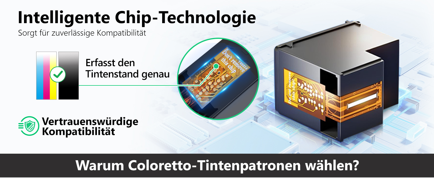 Картриджі для принтера COLORETTO 302 XL для HP Deskjet 3630, 3633 та HP Envy 4520, 4522, збільшений об'єм