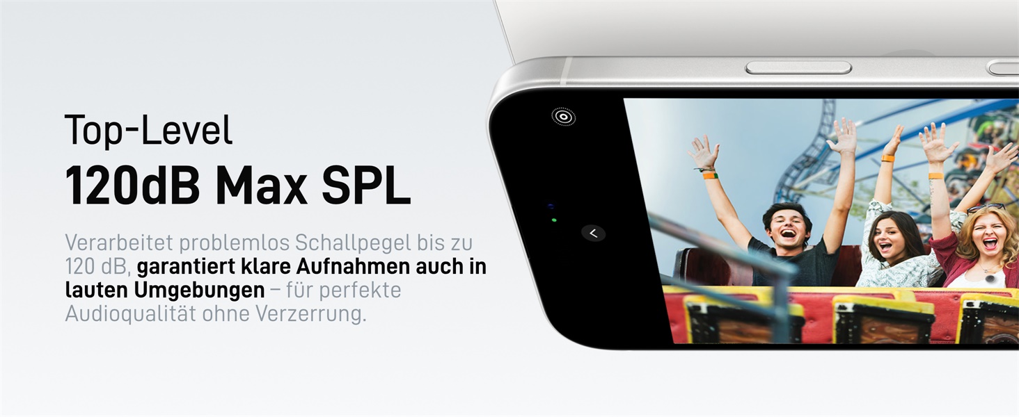 MAONO Бездротовий петличний мікрофон Wave T5 USB-C для iPhone 15/16, Android: 48kHz/24Bit, 30 годин роботи, шумозаглушення, 300м радіус дії