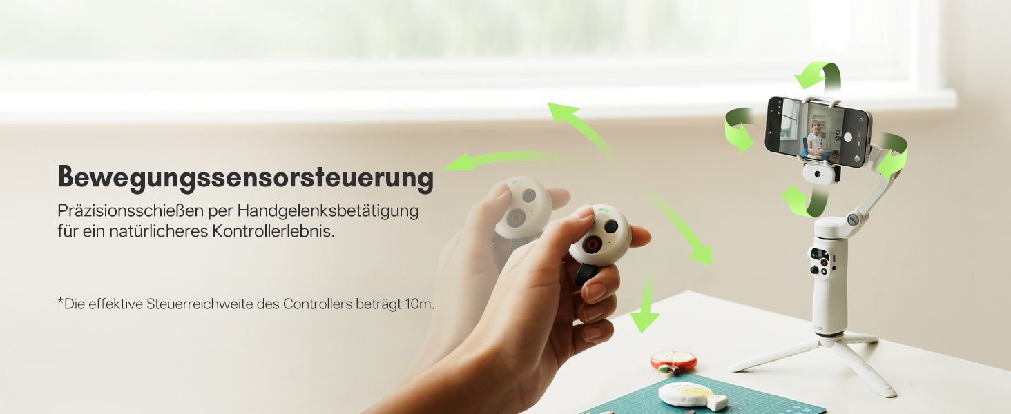 ZHIYUN Smooth Q5 Ultra Combo: Стабілізатор для смартфона з AI-трекінгом, керуванням голосом, пультом ДУ та світлом, 13.5год роботи, 3-осьовий