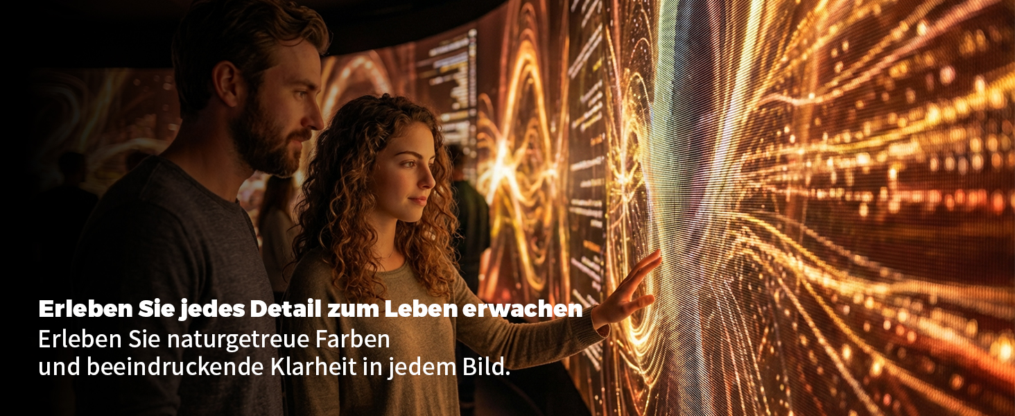 Міні проєктор Beamer TP360mini-400ANSI: 1080P Full HD, 480 ANSI Lumen, Android 14, WiFi 6, Bluetooth 5.4, 180° оберт, 4K декодування