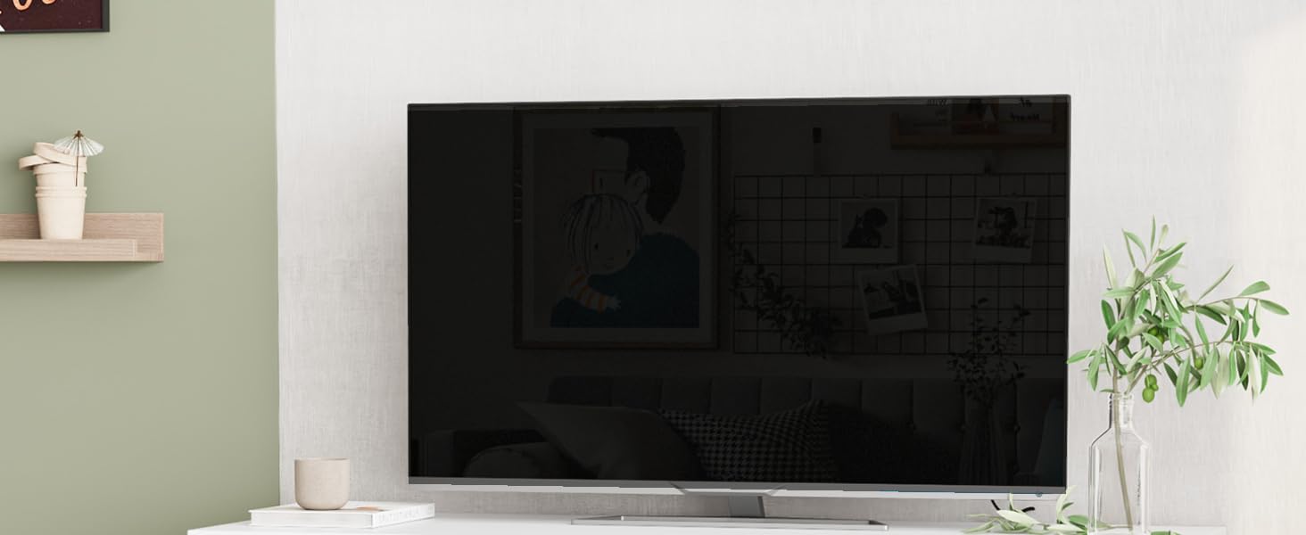 Тумба під телевізор FOREHILL, біла, скандинавський стиль, 108x40x50 см, для вітальні