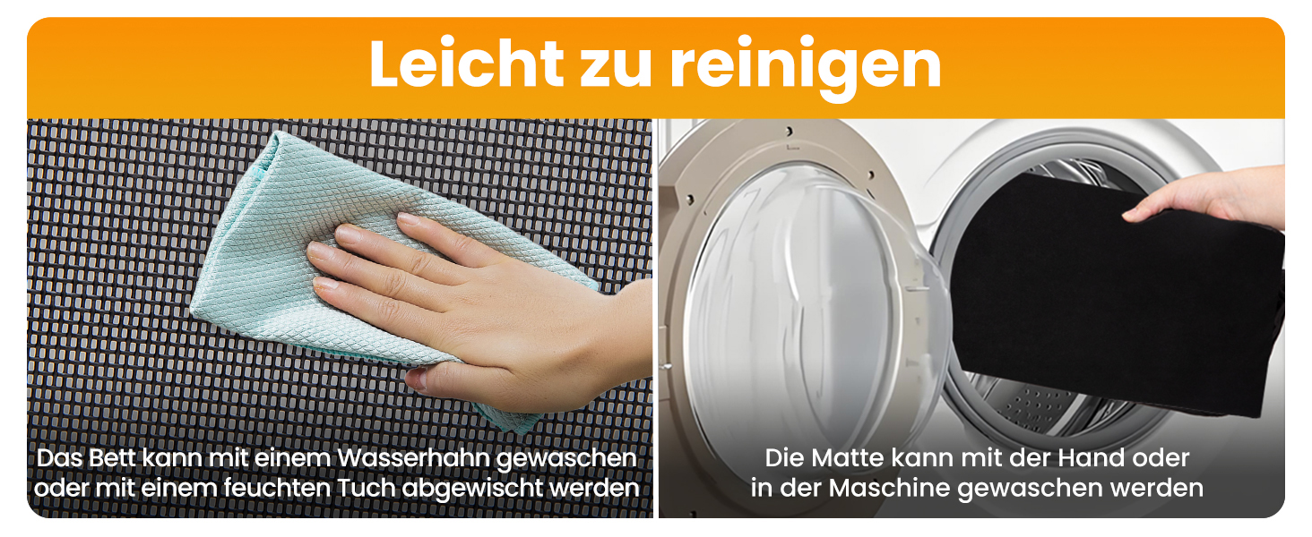 КінгКемп лежанка для собак, піднята лежанка для домашніх тварин, лежанка для собак на відкритому повітрі, чорна, 57 x 57 x 23 см (126 x 66 x 33 см)