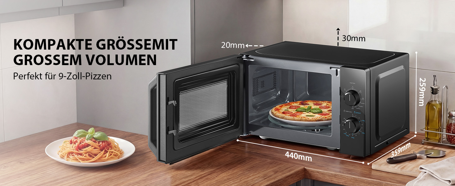 Вбудована мікрохвильова піч Toshiba MW3-AG25PFI(BK) з грилем, 25л, інверторна, 900Вт, чорна