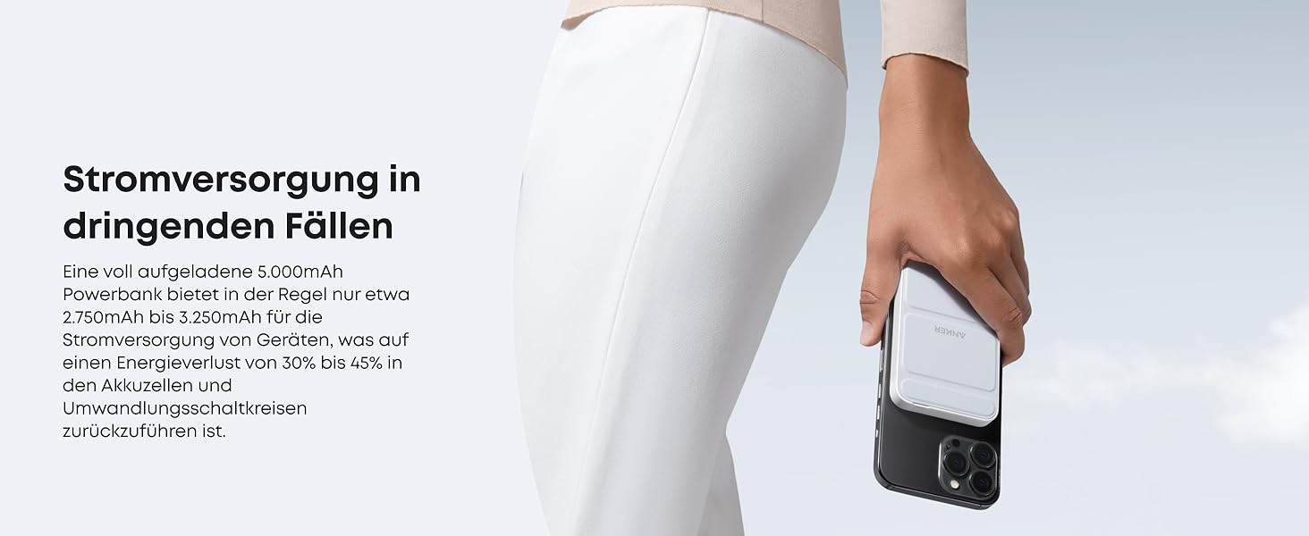 Anker MagGo Powerbank 5000mAh з магнітним з'єднанням, USB-C, для iPhone 17/16/15/14/13/12