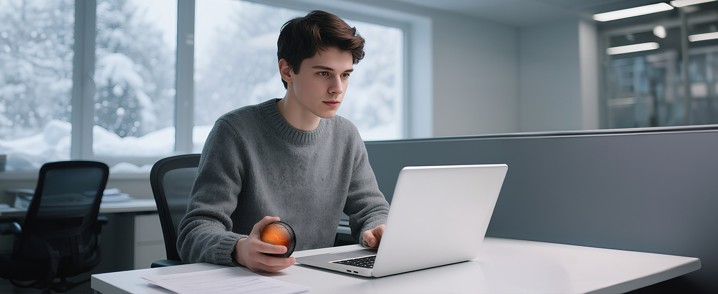 Електричні грілки для рук 2 шт. | USB, 3 режими нагріву, 20 годин тепла, для активного відпочинку та дому, чорний