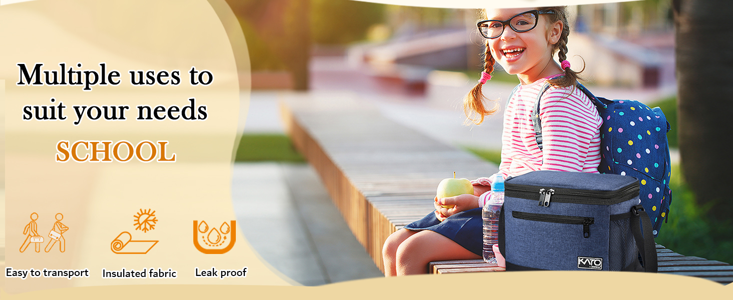 Сумка-ланч Kato Tirrinia для чоловіків: ізольована, 10.5L, з регульованим ремінцем, для роботи, фітнесу, школи, пікніків. Термосумка, витримує витоки, складається. Колір: темно-сірий