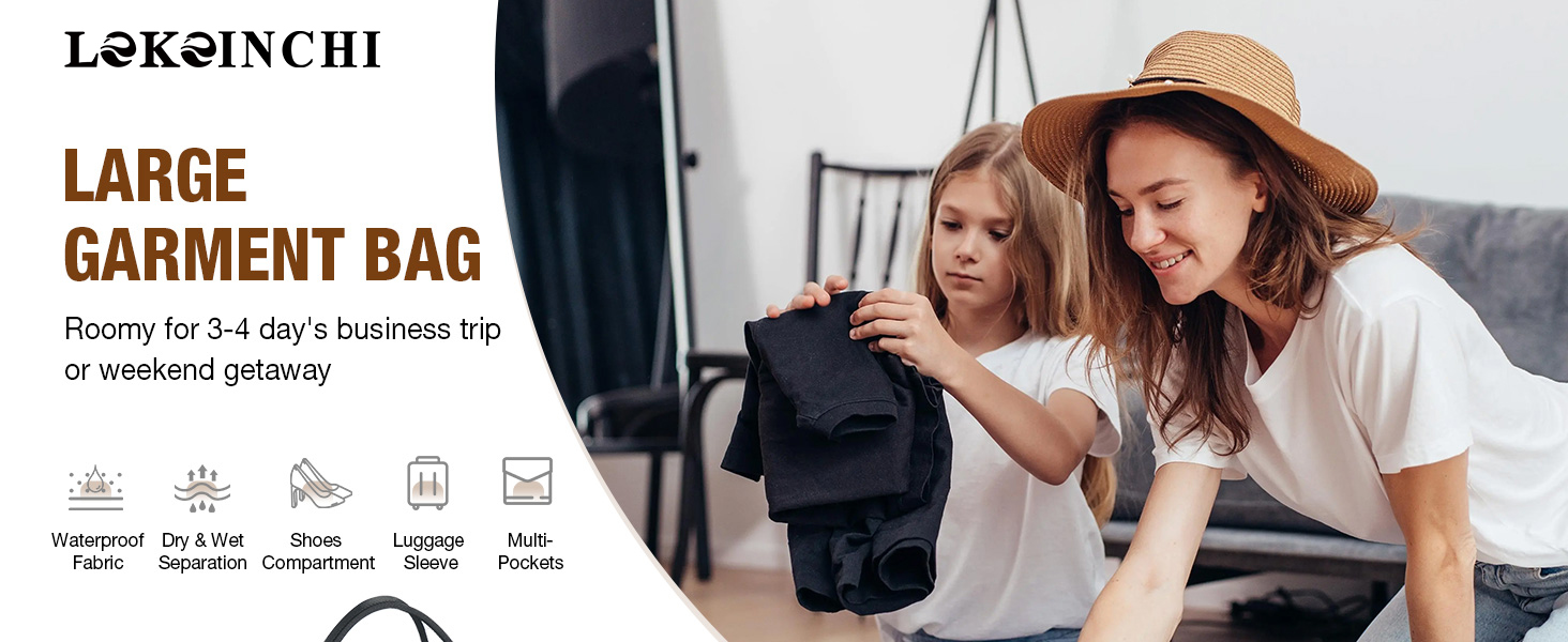 Сумка-органайзер для подорожей 2в1, жіноча, 50L, з відділеннями для взуття та речей, чорна