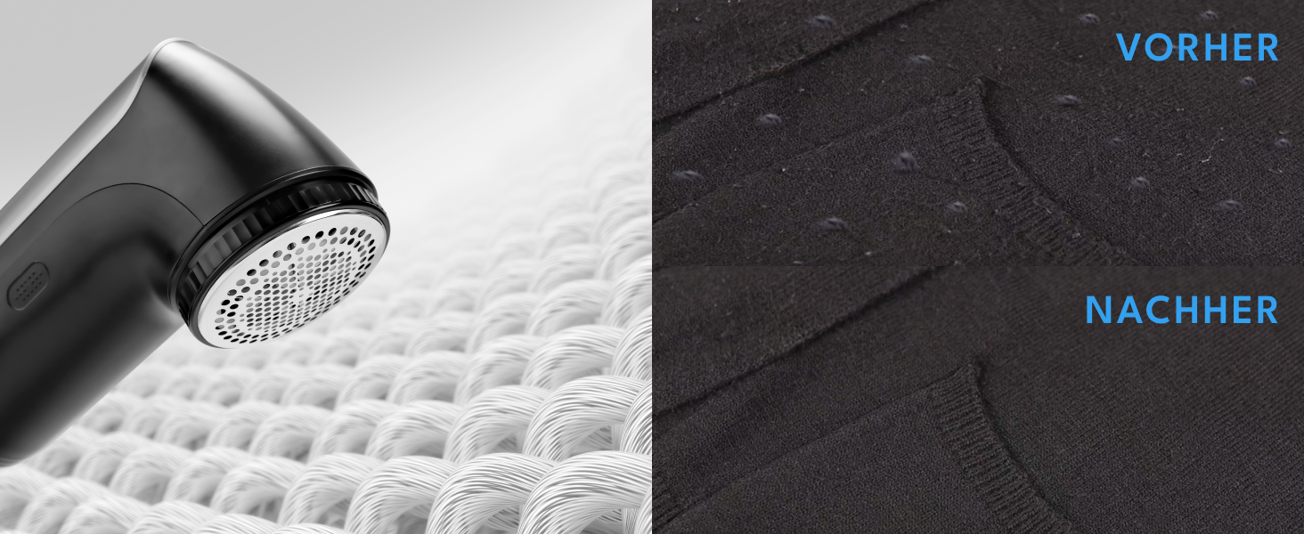 Електричний видалення ворсу LEBENLANG 2000mAh з LED-дисплеєм та пензлем для чищення. До 2 годин роботи. Видалення ворсу з одягу.