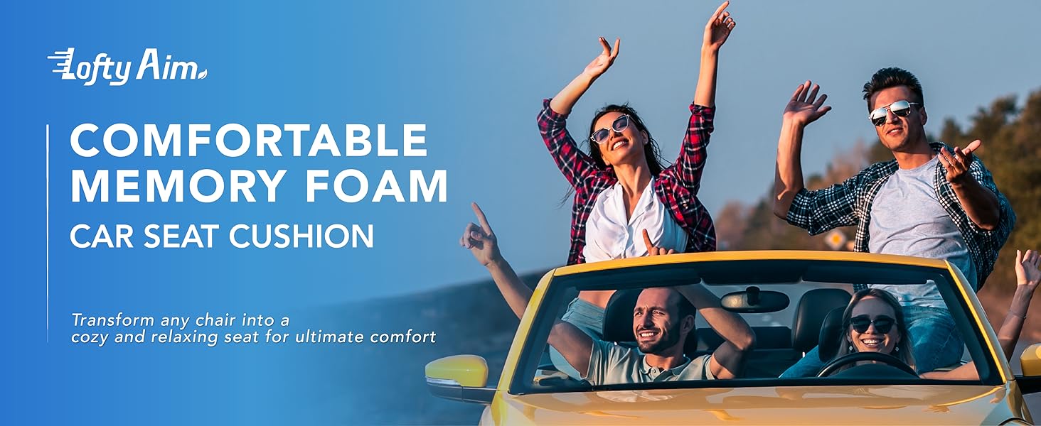 Подушка для сидіння в авто з Memory Foam: для комфортної їзди, полегшення болю в куприку та попереку. Підходить для авто, вантажівок, офісу, інвалідного візка. Шкіра та сітка 4D (Сірий)