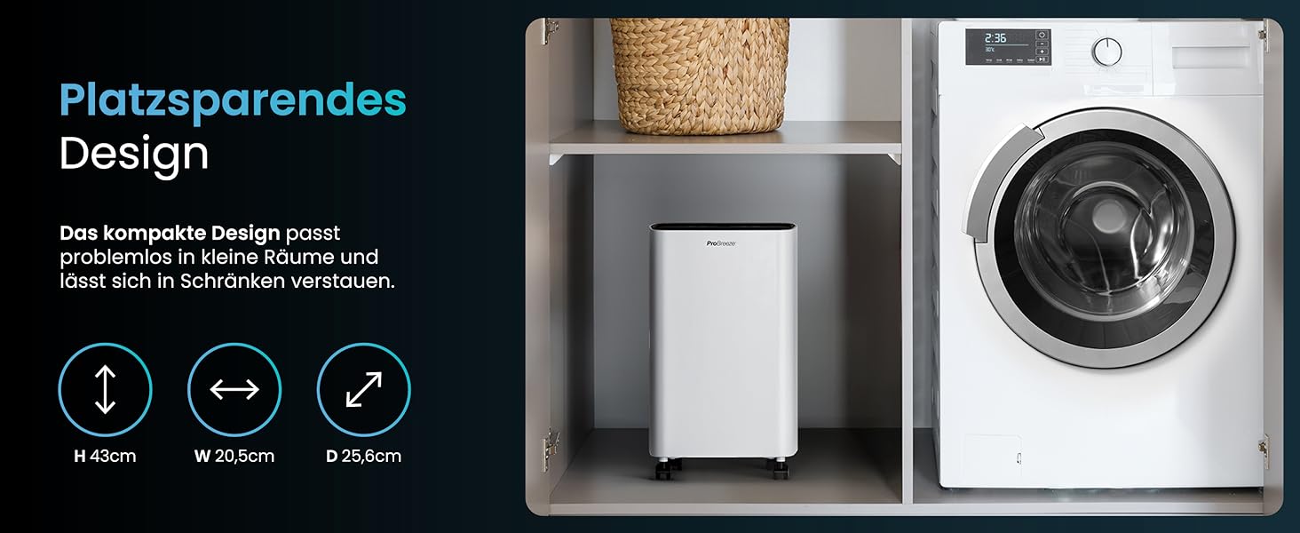 ПроБріз електросушарка повітря 12л/24г - вологопоглинач, електросушарка для білизни, з датчиком вологості, таймером, проти цвілі, 12л, 20 м²