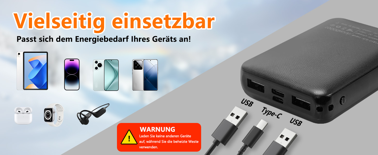 Обогревна жилетка з флісу для чоловіків з акумулятором 5V 10000mAh - жилетка з 3 рівнями нагріву, 5 зонами обігріву, ідеальна для роботи на відкритому повітрі, катання на лижах, піших прогулянок та щоденних поїздок. Чорний, XXL
