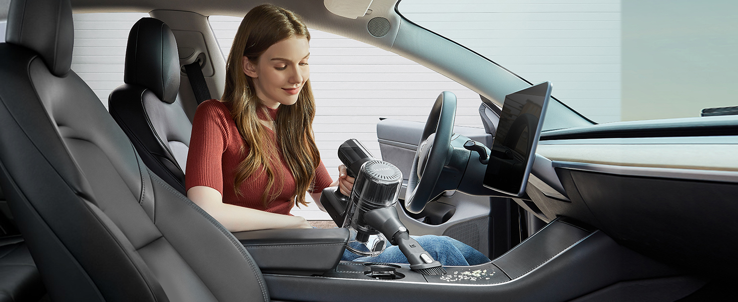 Бездротовий пилосос Ultenic U12 Tech Green Eye™ з акумулятором, 45000Pa, для твердих підлог, килимів та шерсті тварин, з автоматичним режимом та покращеною насадкою проти ковтунів