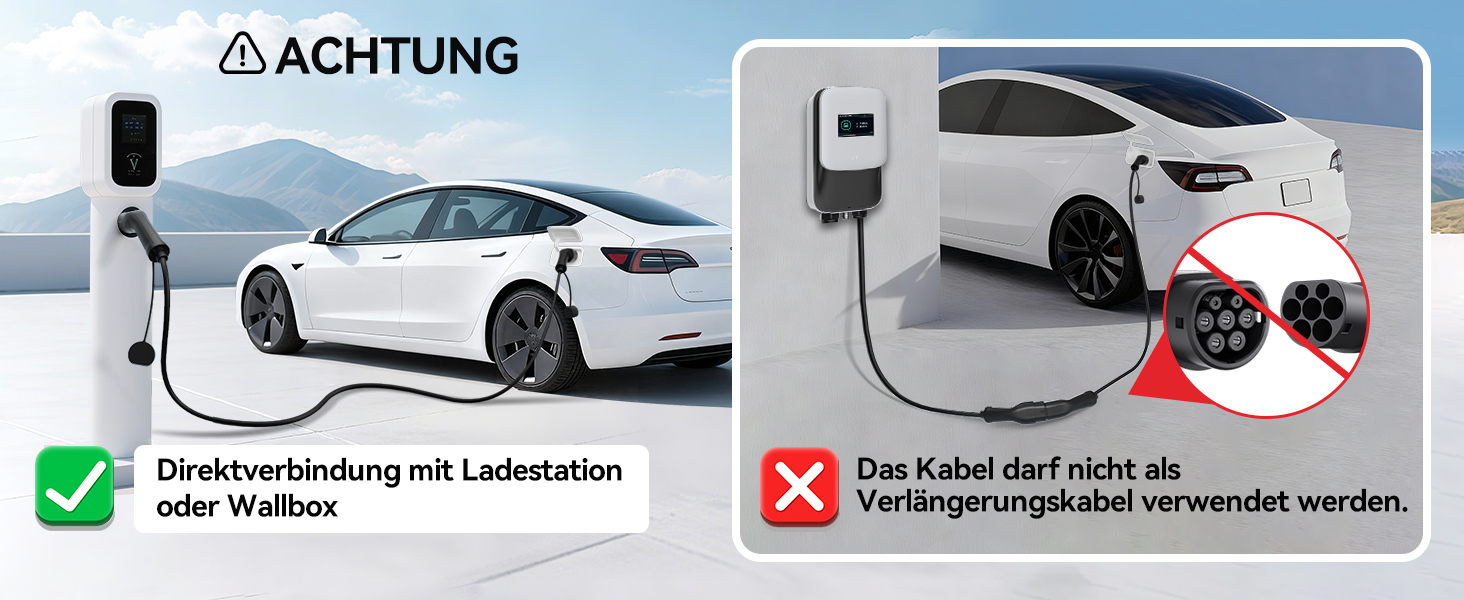 Кабель зарядки для електромобіля Typ 2 (22kW, 32A, 5м) 3-фазний, з сумкою, сумісний з Tesla, VW ID.3/4, e-Golf та іншими EV