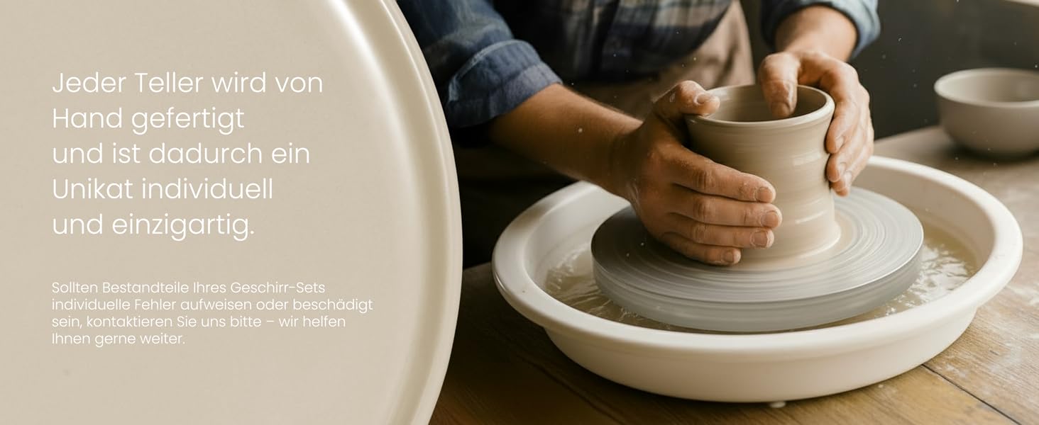 Набір посуду Feinsteinzeug на 6 осіб (18 предметів) — міцний та стійкий до подряпин, бежевий глянцевий | Тарілки, тарілки для десерту та миски | Magnetiks Soft Pebble | 18 предметів