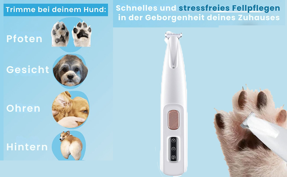 Триммер для собак PawTrim Pro - безболісний догляд за подушечками лап, електричний (1 шт)