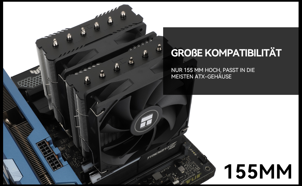 Кулер для процесора Thermalright Peerless Assassin 120 SE White ARGB, двовежевий повітряний охолоджувач для AMD AM5 та Intel LGA1851/1700, 6 теплових трубок, білий