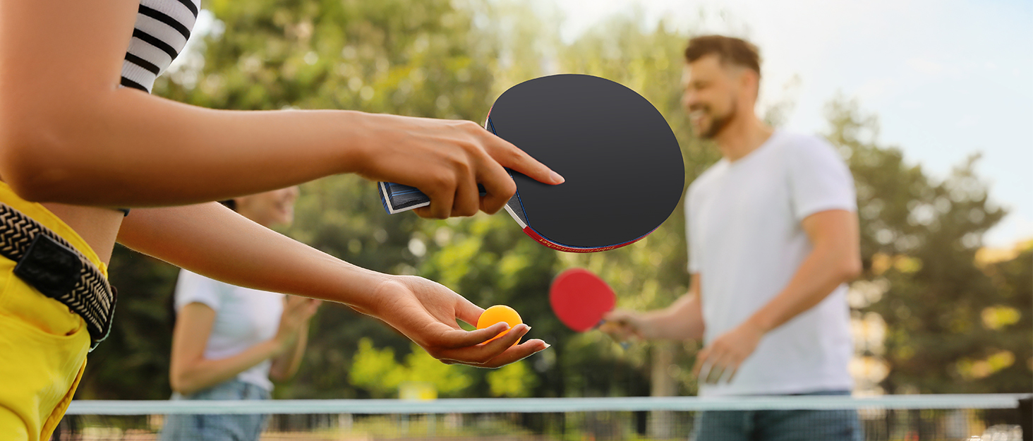 Набір для настільного тенісу Glymnis: 4 ракетки, 8 м'ячів, компактна сумка. Підходить для початківців, сім'ї та професіоналів