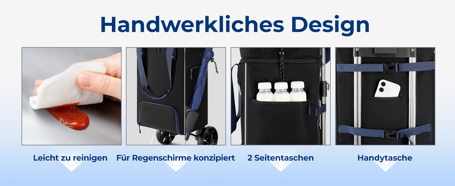 Тролей для покупок Ytonet: складаний, з відділенням для охолодження, 55 літрів, 68 кг, 3-в-1 (сумка-тележка, сумка для покупок), чорний