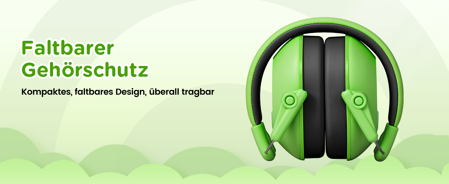 Навушники шумозахисні для дітей Link Dream, SNR 30dB, для аутизму, подорожей, навчання (блакитний/зелений)