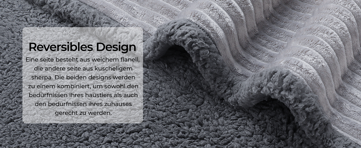 Водонепроникний плед для собак Luciphia, миючий, для собак, котів, цуценят, теплий, м'який флісовий плед Sherpa, для ліжка, дивану, канапи, сірий (102 * 145 см), розмір M (102 * 145 см)
