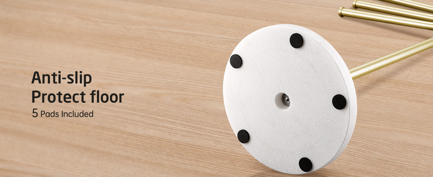 Підставка для рушників KES Gold, настільна, з нержавіючої сталі 18/8, з мамарморовою основою, 3-х ярусна, BTH219-BZ