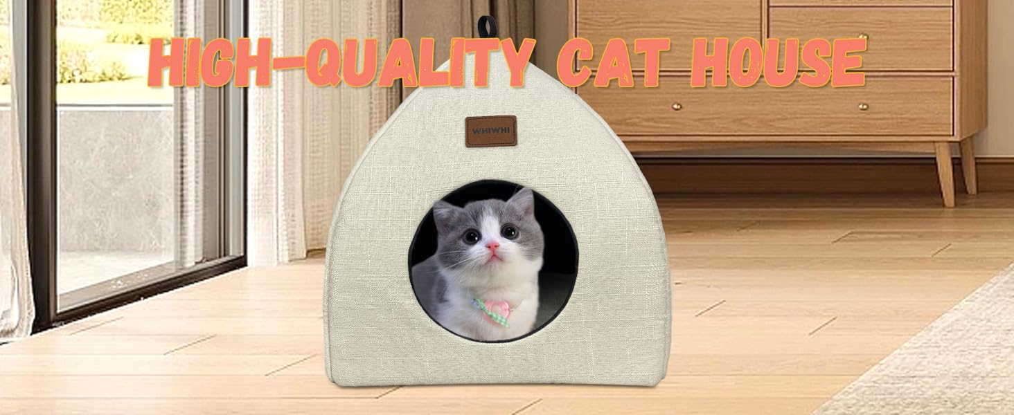 Будиночок для котів Katzenhöhle з подушкою, 40x40x35 см, сірий (M)